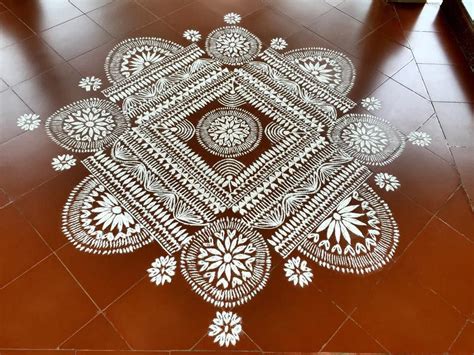 Unique alpona | Mandala design art, Simple rangoli designs images ...