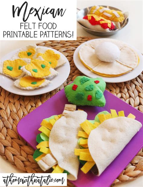 Mexican Felt Food – Printable Patterns! – At Home With Natalie