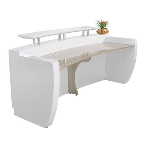 Modern White Curved Reception Desk,Front Desk For Sale - Buy Curved ...