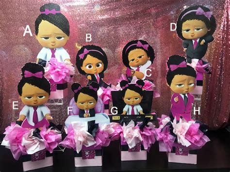 Girl Boss Baby theme Centerpiece created by The Brat Shack Party, NY