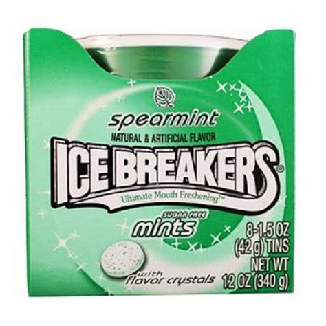 Product Of Ice Breakers, Mints Spearmint Can, Count 8 (1.5 oz) - Mints ...