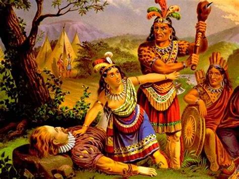 Pocahontas Saving John Smith