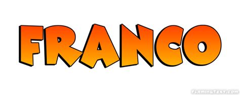 Franco Logo | Outil de conception de nom gratuit à partir de texte flamboyant