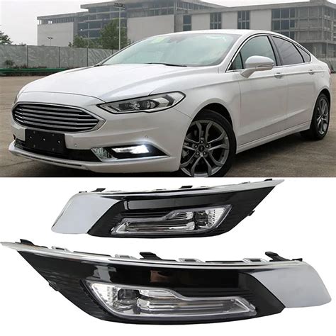 1set for Ford Fusion Mondeo 2018 LED DRL Fog lamp Daytime Running Light ...