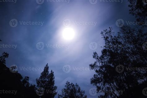 night sky with a very bright moon and surrounded by dark night 20821533 Stock Photo at Vecteezy