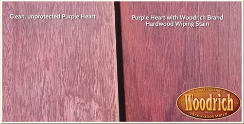 Purple Heart Wood Stain | Purple Heart Decking | Woodrich Brand
