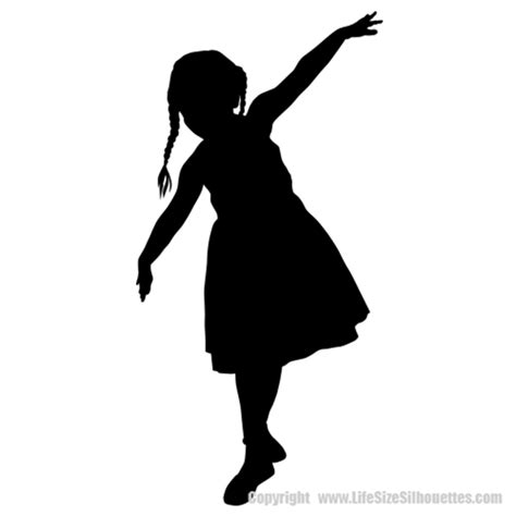 GIRL WALL SILHOUETTE DECAL (Children's Decor)