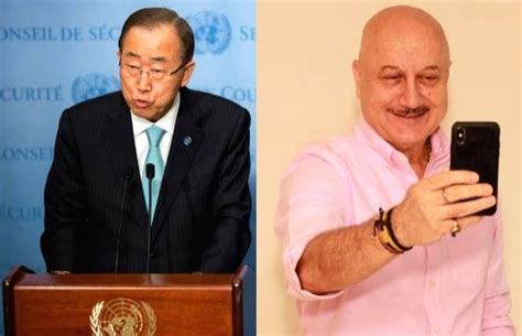 Free Photo: When Ban Ki-moon asked Anupam Kher for signed autobiography