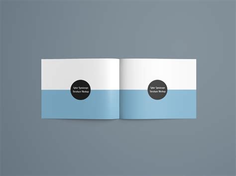 Letter Landscape Brochure Mockup