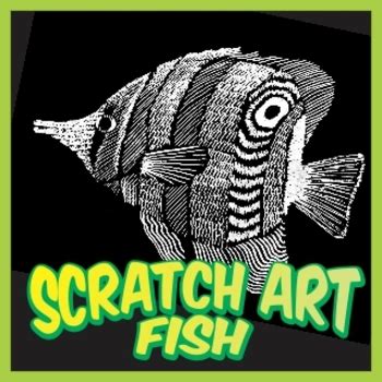 Scratch-Art Fish Project by Outside the Lines Lesson Designs | TpT