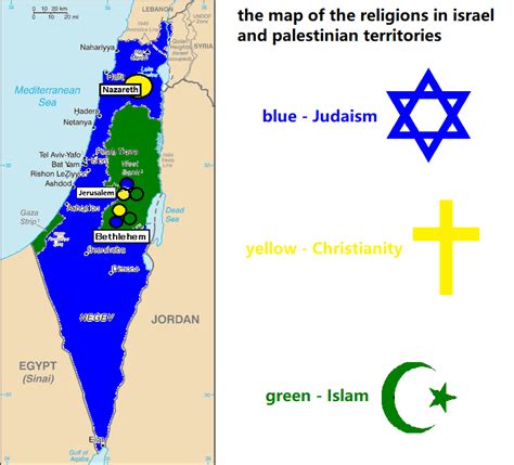 The Map Of Religions In Israel And Palestine by Catholic-Ronin on ...