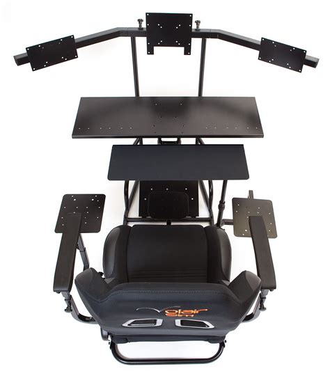 Volair Sim Universal Flight or Racing Simulation Cockpit Chassis with Triple Monitor Mounts- Buy ...