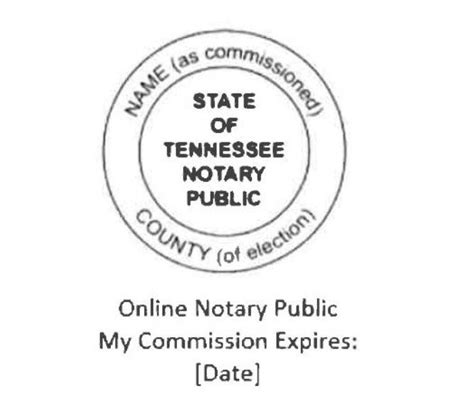 What are the online notary seal requirements? | Tennessee Secretary of State