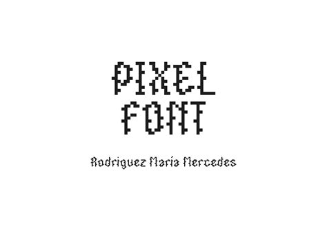 Pixel font on Behance