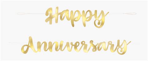 Happy Anniversary Banner Png - Calligraphy , Free Transparent Clipart ...