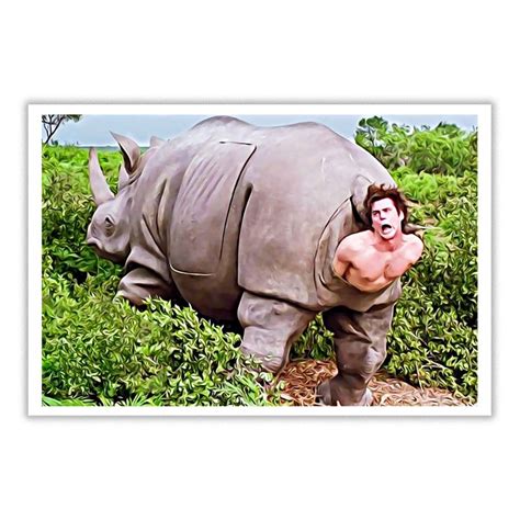 Ace Ventura Rhino Scene poster - Ace Ventura poster | Myteashirts | Ace ...