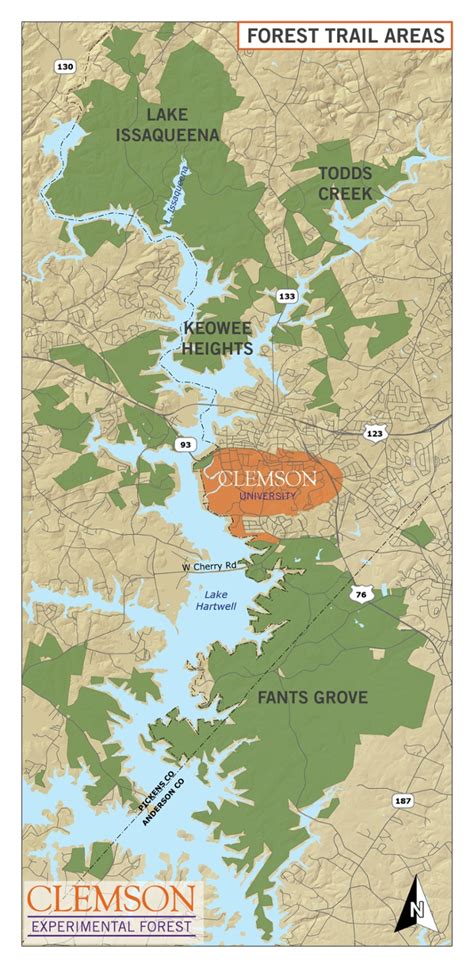 Official Trail Maps | Public | Clemson University, South Carolina