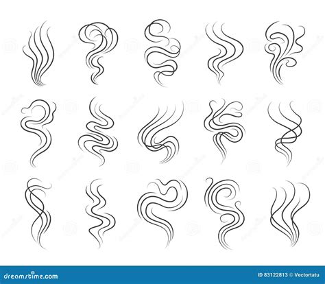 Smoke smell line icons stock vector. Illustration of sign - 83122813