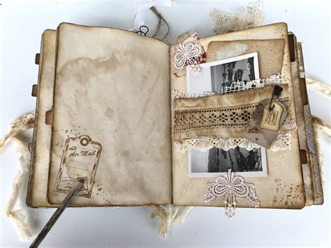 Junk journal page | Vintage junk journal, Diy travel journal, Junk journal