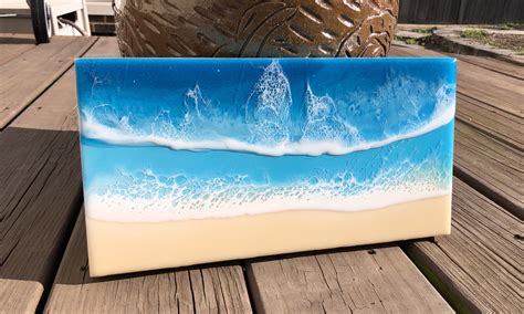 Resin Seascape | Coastal art, Ocean art, Resin painting