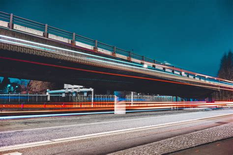 Free Images : road, bridge, highway, overpass, train station, light ...