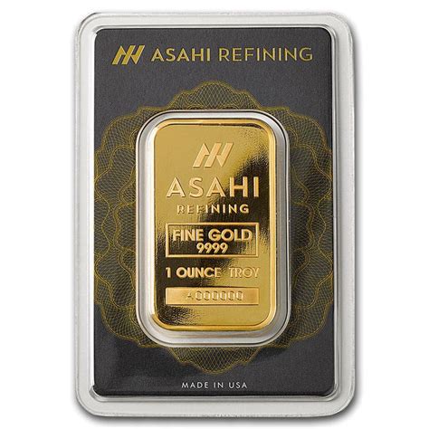 Buy 1 oz Asahi Gold Bar (New w/ Assay) - Guidance Corporation