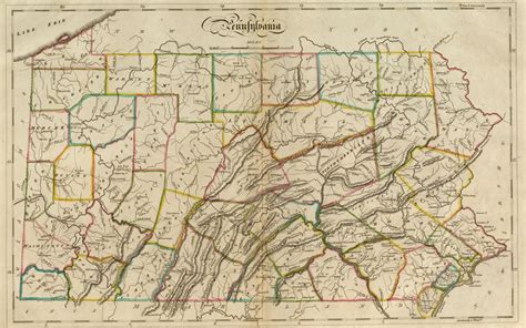 Pennsylvania Counties Historical Maps