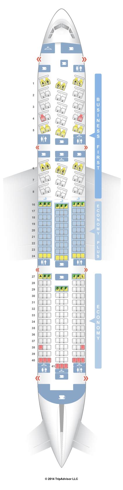 SeatGuru Seat Map United Boeing 787-9 (789) | Seatguru, Boeing 787, Boeing