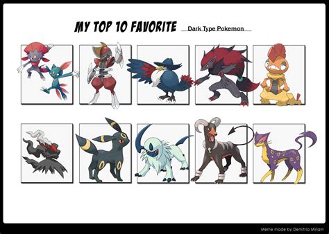 All Dark Type Pokemon