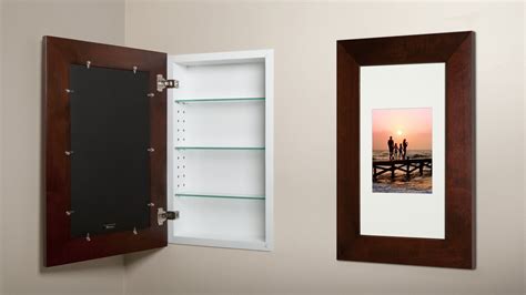 Concealed Cabinet 14x24 Concealed Recessed Picture Frame Medicine Cabinet & Reviews | Wayfair