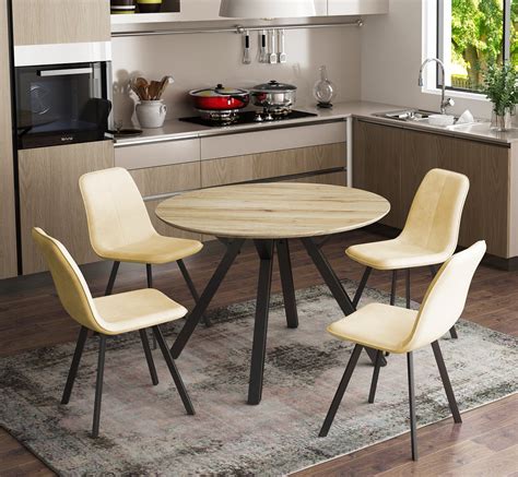 Chambery Round Table & 4 Chairs | Eyres Furniture