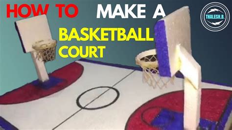 How To Make a Model of a Basketball Court in 2022 | Basketball court ...