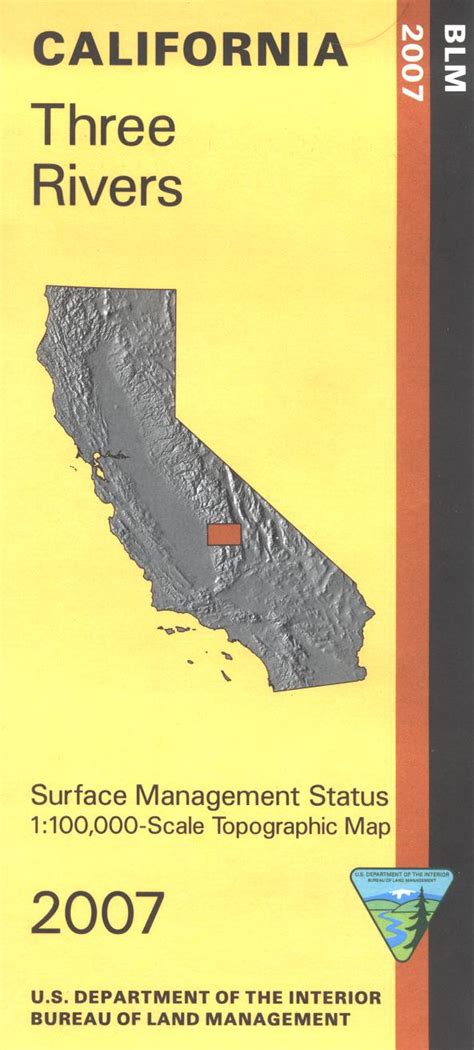 Map: Three Rivers CA - CA520S – Public Lands Interpretive Association