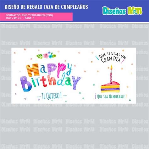 DISEÑO FELIZ CUMPLEAÑOS PARA SUBLIMAR GRATIS