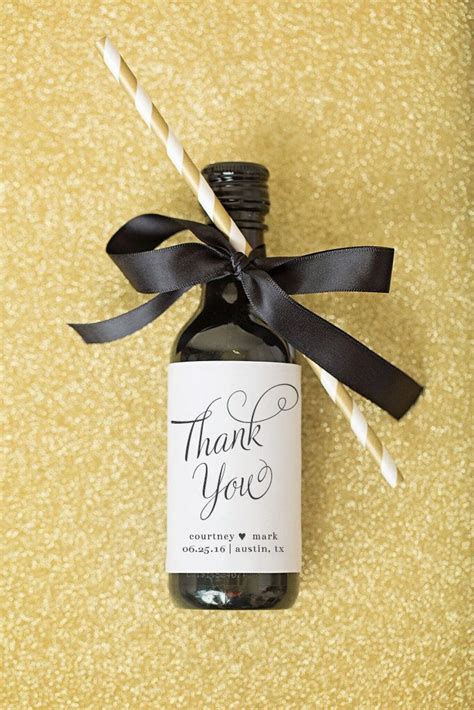 Mini Wine Bottle Favor Labels // Weddings // Shower // Engagement ...