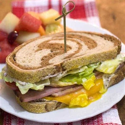 Ham on Rye Breakfast Sandwich