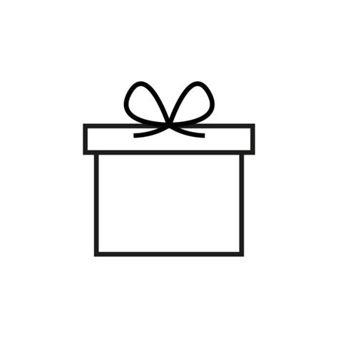 Gift Boxes Black And White Clipart