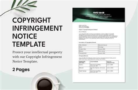 Copyright Infringement Notice Template in Word, PDF, Google Docs - Download | Template.net