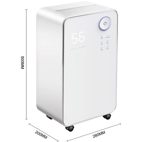 Auto-Off Coloured LED Quiet Small Dehumidifiers for Bedroom Living room