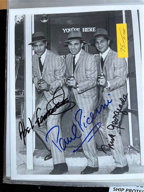 THE UNTOUCHABLES, TV cast photograph THREE autographs – Williamsburg ...