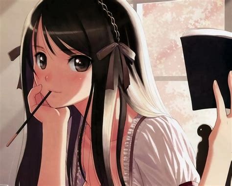 Girl reading book-Anime Character HD Wallpaper Preview | 10wallpaper.com