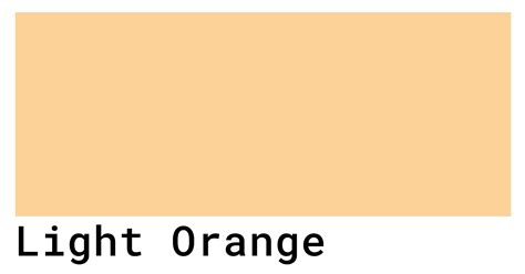 Light Orange Color Codes - The Hex, RGB and CMYK Values That You Need