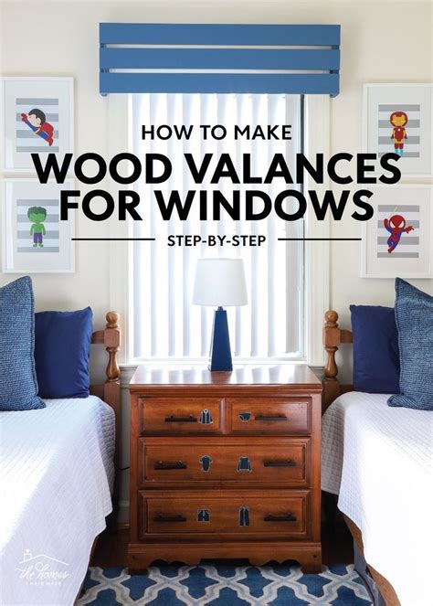 Easy DIY Wood Valance (With a Modern Twist!) | Wood valance, Wood ...