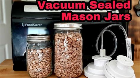 Food Storage | How to vacuum seal mason jars with Food Saver attachment - YouTube