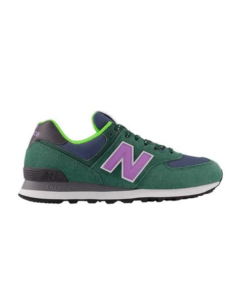 New Balance 574 'green Purple' for Men | Lyst