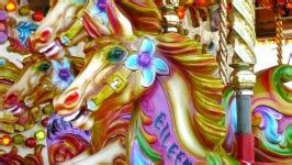 Carousel Horse Night Free Stock Photo - Public Domain Pictures