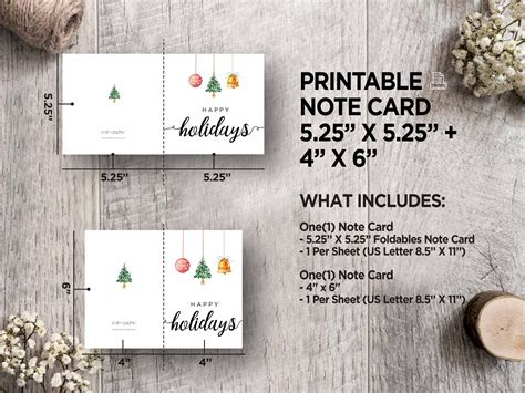 Happy Holiday Printable Cards, Printable Holiday Cards, Christmas ...