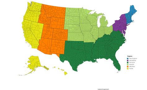 The Five Regions Of The Us
