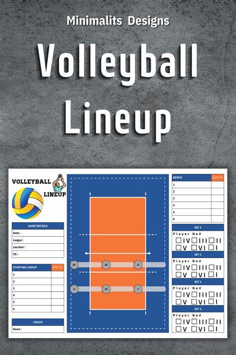 Volleyball Lineup, Volleyball Lineup Maker, Volleyball Game Day ...