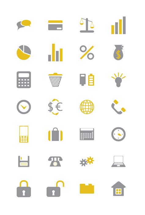 Business and Financial Icon Vector Set | Free Vector Art at Vecteezy!